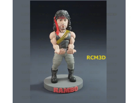 Ponsel Rambo Warzone dan dudukan joystick Model Cetak 3D