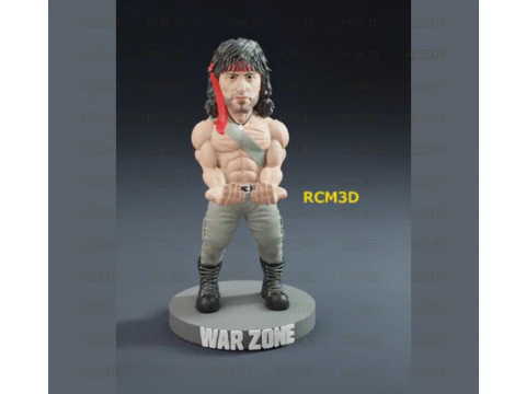 Rambo Warzone cellphone and joystick holder 3D Print Model