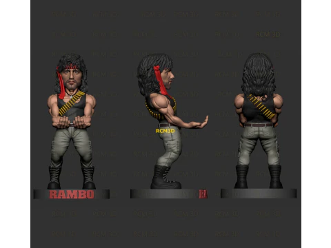 Rambo Warzone cellphone and joystick holder 3D Print Model