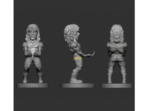 Rambo Warzone cellphone and joystick holder 3D Print Model