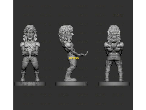 Rambo Warzone cellphone and joystick holder 3D Print Model