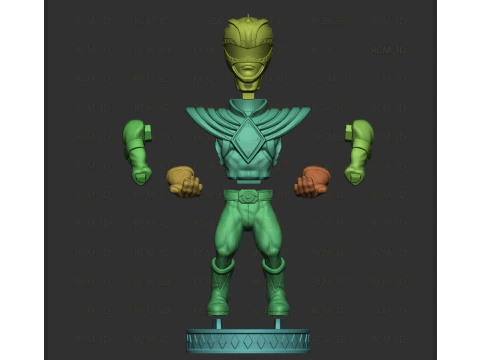 Green Ranger Power Rangers 3D Print Model