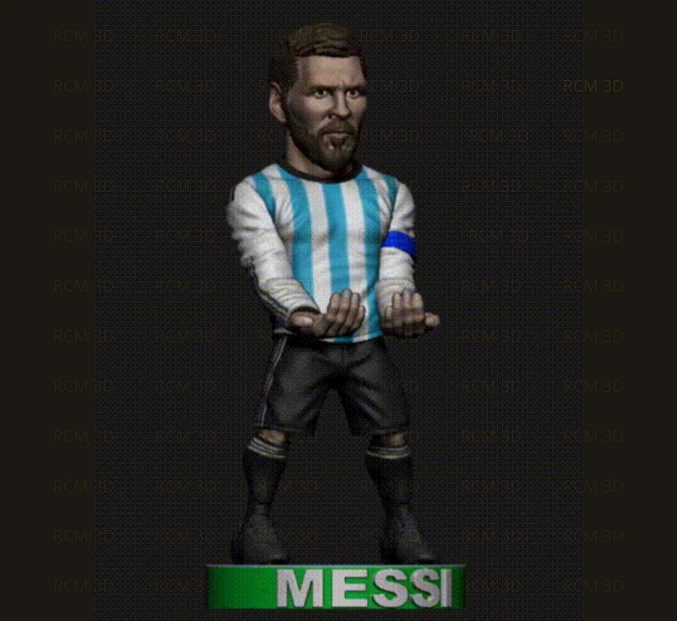 Messi joystick holder 3D Print Model .c4d .max .obj .3ds .fbx .stl .blend 