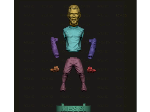 Messi joystick holder 3D Print Model
