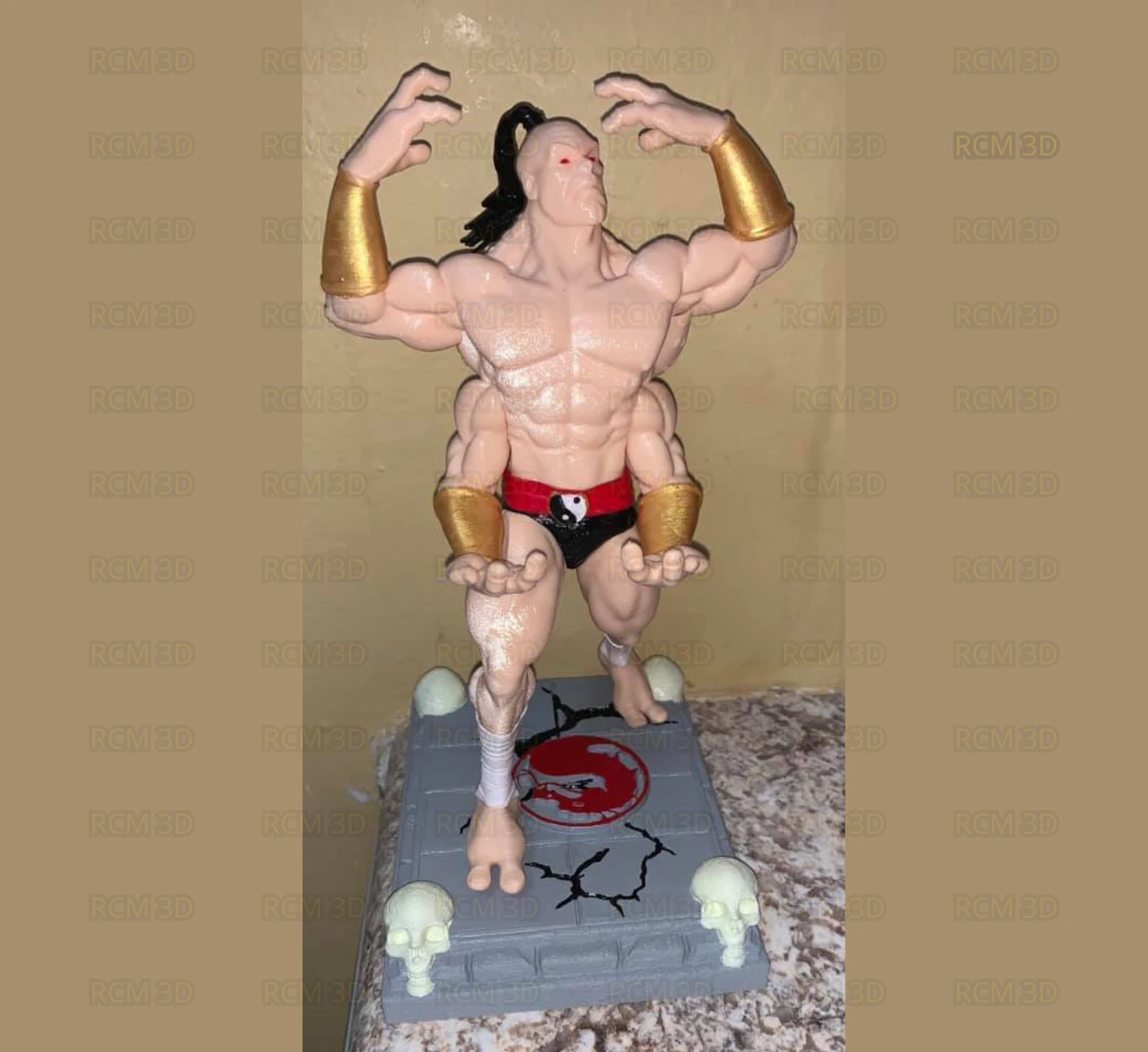 Mortal kombat Goro joistick 3D Print Model .c4d .max .obj .3ds .fbx .stl .blend