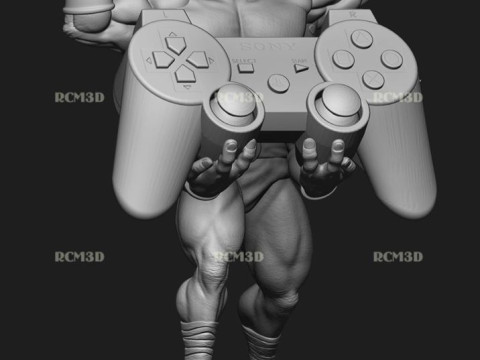 Mortal kombat Goro joistick Model Cetak 3D