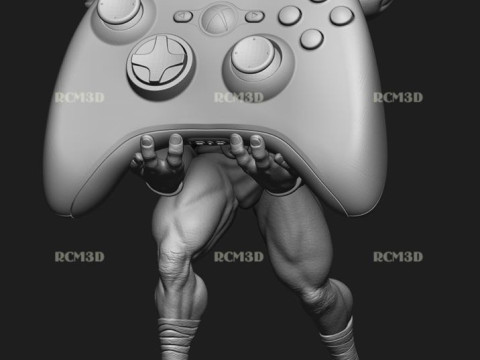 Mortal kombat Goro joistick Model Cetak 3D