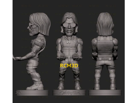 Cyberpunk Keanu Reeves Johnny Silverhand Joystick holder 3D Print Model