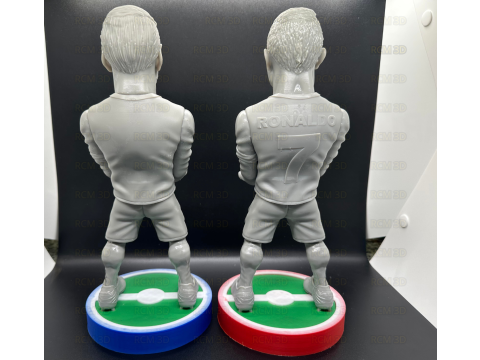 Messi and Cristiano Ronaldo joystick holder 3D Print Model
