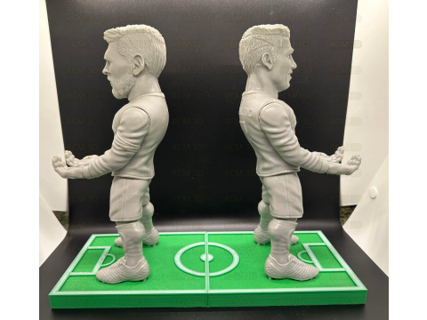 Messi and Cristiano Ronaldo joystick holder 3D Print Model