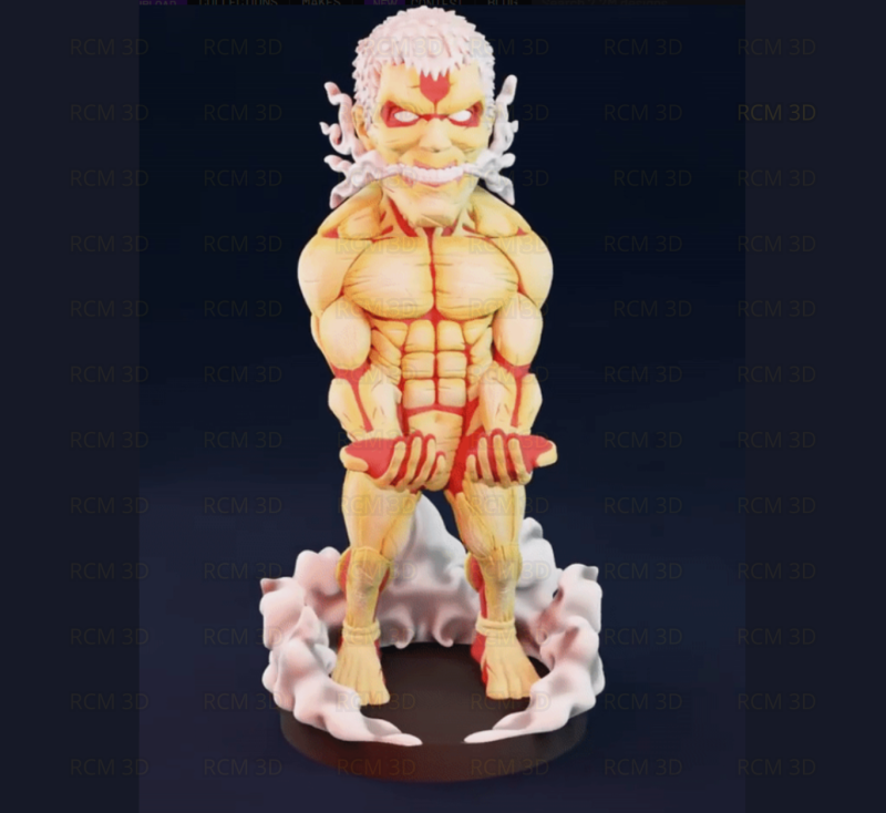 Armored Titan Attack on Titan Joystick holder Model Cetak 3D .c4d .max .obj .3ds .fbx .stl .blend 