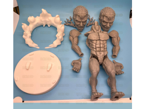 Armored Titan Attack on Titan Joystick holder Model Cetak 3D