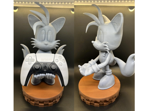 Tails Sonic joystick holder Modelo de Impressão 3D