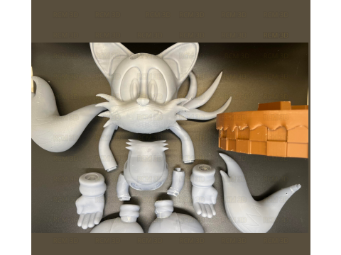 Tails Sonic joystick holder Modelo de Impressão 3D