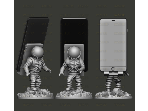 Astronaute cellphone holder Modelo de impresión 3D
