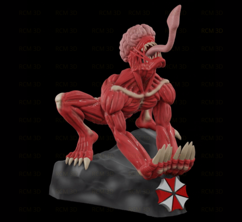 Licker Residual Evil joystick holder Modelo de impresión 3D .c4d .max .obj .3ds .fbx .stl .blend 