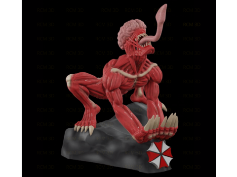 Licker Residual Evil joystick holder 3D Print Model