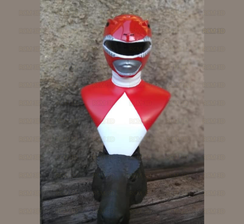 Power ranger Red Ranger 3D Print Model .c4d .max .obj .3ds .fbx .stl .blend 