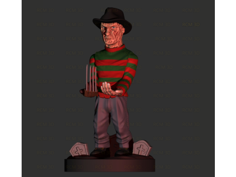 Freddy Krueguer joystick holder 3D Print Model