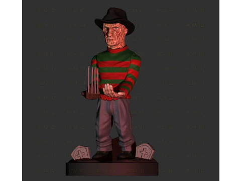 Freddy Krueger joystickhouder 3D printmodel