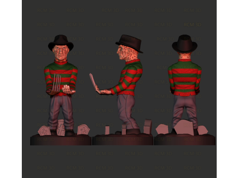 Freddy Krueguer joystick holder 3D Print Model