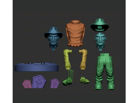 Freddy Krueguer joystick holder 3D Print Model