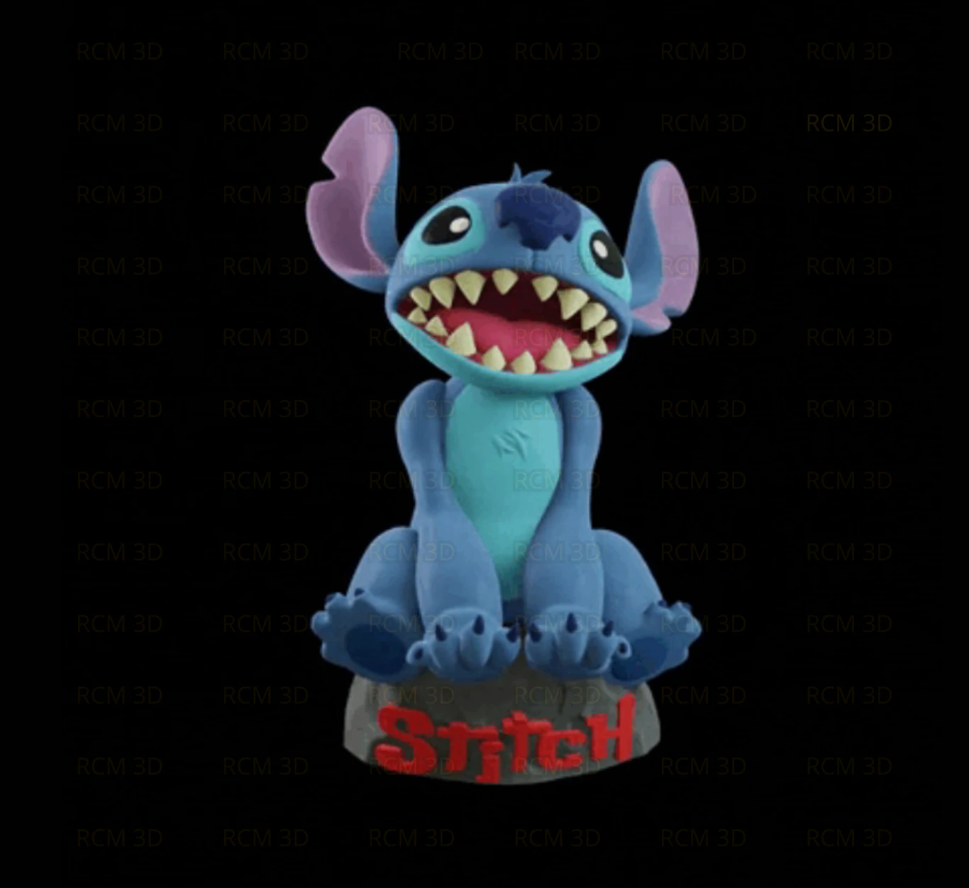 Stitch Lilo Stitch joystick holder 3D Print Model .c4d .max .obj .3ds .fbx .stl .blend 