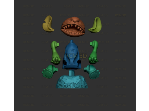 Stitch Lilo Stitch joystick holder 3D Принт Модель