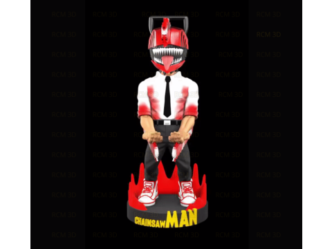 Denji Chainsaw man joystick holder Model Cetak 3D
