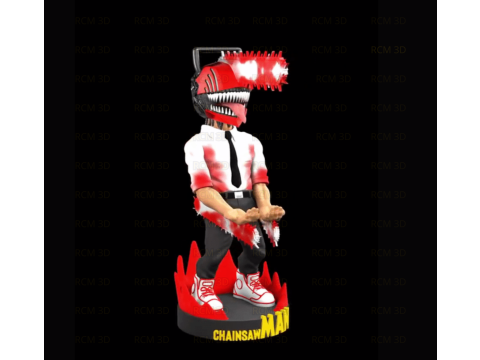 Denji Chainsaw man joystick holder Modèles 3D en vedette