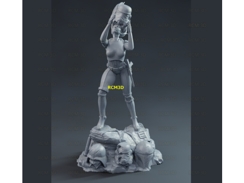 Lady Stormtrooper 3D Print Model
