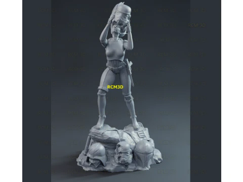 Lady Stormtrooper 3D Druckmodell