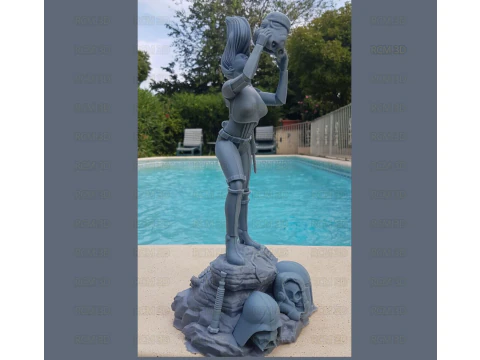Lady Stormtrooper 3D Print Model