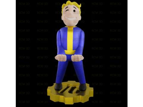 Vault boy Fallout joystick holder 3D Print Model