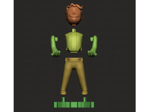 Vault boy Fallout joystick holder 3D Print Model