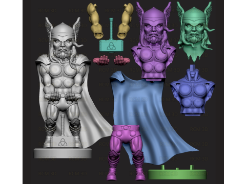 Thor joystick holder Modello di stampa 3D