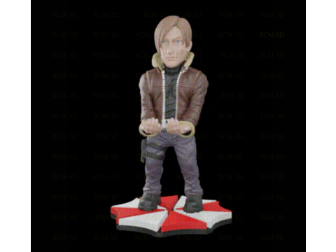 Leon Residual Evil 5 remake joystickhouder 3D printmodel