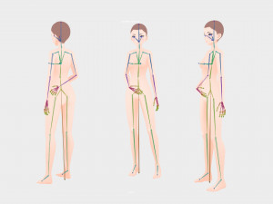 Anime Female Base model V1 3D Model