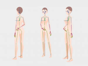 Anime Female Base model V1 3D Model