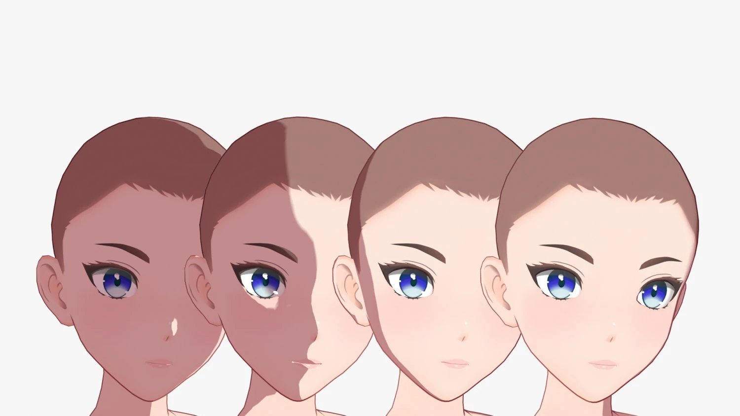 Anime Female Base model V1 3D Model .c4d .max .obj .3ds .fbx .stl .blend 