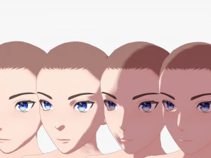 Mod&egrave;le de base masculin Anime V1 Modèle 3D