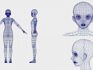 Anime Male Base Model V1 3D Model