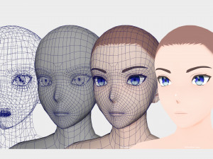 Anime Male Base Model V1 3D Model