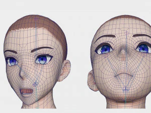 Anime Male Base Model V1 3D Model