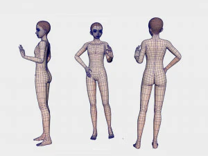 Anime Male Base Model V1 3D Model