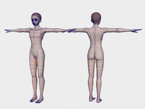 Anime Male Base Model V1 3D Model