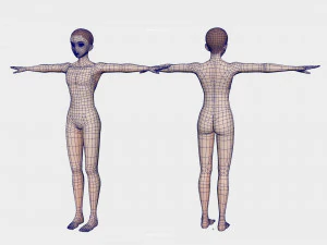 Anime Male Base Model V1 3D Model