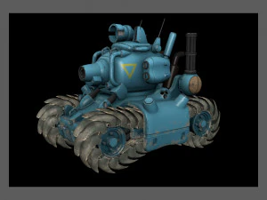 Metal Slug SV 001 Low-poly Modelo 3D
