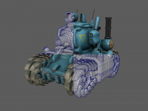 Metal Slug SV 001 Low-poly 3D Model
