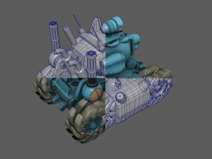 Metal Slug SV 001 Low-poly 3D Model